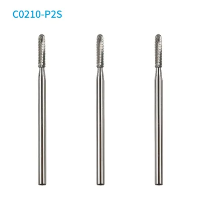 3/32'' Mini Head Cuticle Remover Small Cylinder Round Top Safety Carbide Nail Drill Bit