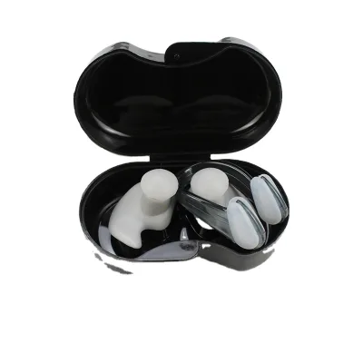 Hot Sales Waterproof Silicone Earplugs with Nose Clip Soft Noise Reduction Protective Case for Water Sports