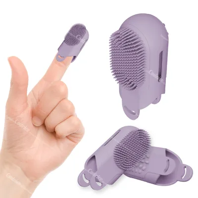 Travel-Friendly Flat Back Silicone Makeup Eye Brush - Easy to Store and Carry for On-The-Go Makeup