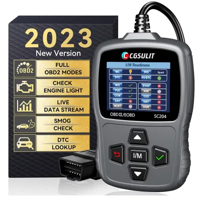 OBD2 Scanner SC204 Multi-Applicable Check Engine Light Code Reader Check Engine Light Reset Clear Error DTC Diagnostic Tool