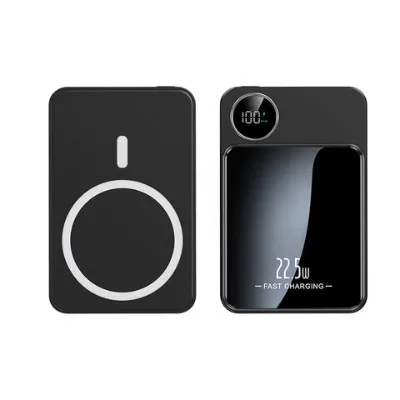5,000mAh with magnetic wireless charging, digital display power bank