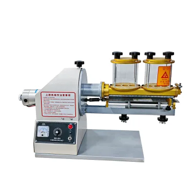 Sealed Yellow Glue Coating Machine | Solvent Adhesive Gluing Machine for Leather Synthetic Leather, Adjustable Glue Thickness