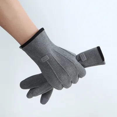 Slim Warm Polyester Touch Screen Gloves Custom Logo Women Daily Travel Gloves