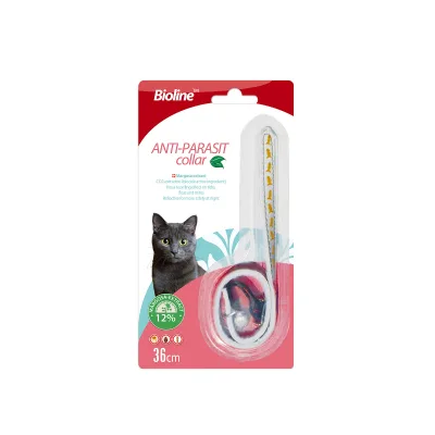 Private Label Cat Flea Collar Non-woven Fabric Collar With Bells Natural Flea and Tick Collar for Cat