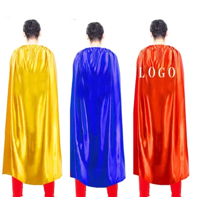 Custom Adult Size Capes Printing Logo Halloween Party Customized Super Hero Capes for Men and Women
