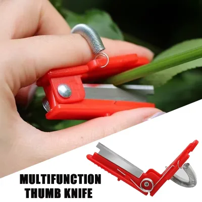 Multifunction Thumb Knife Garden Pruner Fruit Picking Device Safe Fruit Blade Tool Cutting Blade Rings Finger Protector Catcher