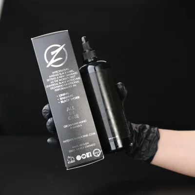 INTENZE Black Label REACH Vegan 8 OZ Per Bottle Premium Quality Organic and Permanent Tattoo Ink