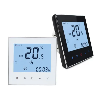 Fan Controller Digital  Air Conditioner LCD Display Digital Thermostat With Temperature Sensor