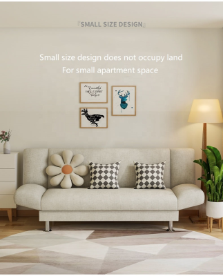 Small Family Living Room Apartment Economic Fabric Sofa Bedroom Rental Room Sofa Bed