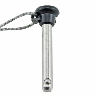 316 Stainless Steel Column Pin with Loss Prevention Cord Silver Quick Release Pin