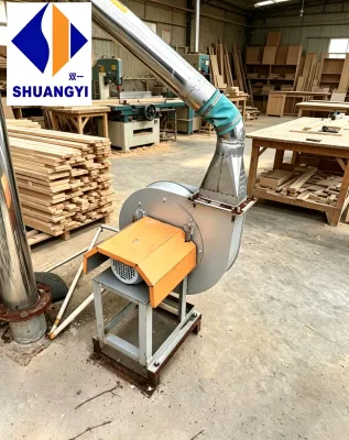 Wood Chip Removal 220V/380V 50Hz/60Hz High-Pressure Centrifugal Exhaust Fan for Wood Processing Plant