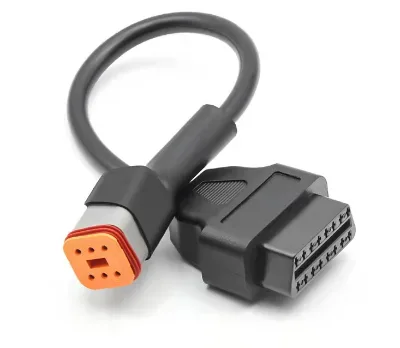 16 Pin OBD 2 Adapter Diagnostic Cable Female to 6Pin for Harley Davidson Motorcycles