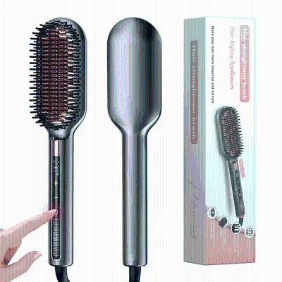 Electric Hot Hair Straighteners Hot Comb and Straightening Brush Hair Styling Appliances Home Portable Curling Iron