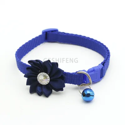 Factory Pet Collar Adjustable Dog Collars with Flower Gift for Small Medium Large Dogs
