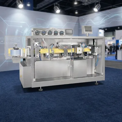Multihead Ampoule Vial Liquid Filling Machine PVC PET Film Forming Sealing Line for Juice Essential Oil