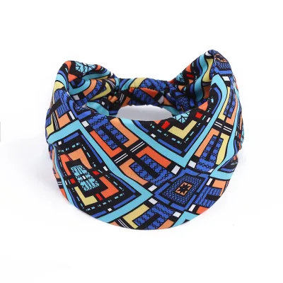 New European and American Bohemian Headscarf African Printed Headband Elastic Women Sports Yoga Headband