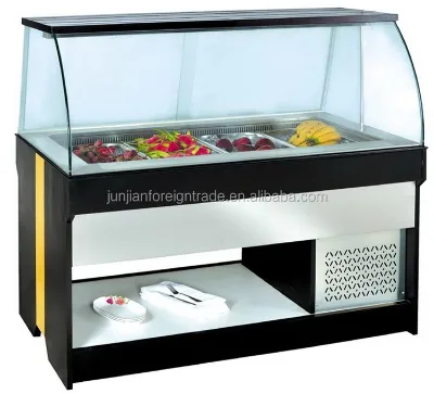Restaurant Equipment Commercial Salad bar Fan Cooling Cold Buffet With CE in China Manufacturers