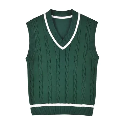 In Stock New Undershirt Fall Winter V-neck Boys And Girls Pullover Knit Sweater Casual Vest