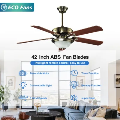 42" Direct Supply LED Fan Light,DC Pure Copper Motor,6 Wind Speed,Reversible,Timer,Memory,Dimmable,Remote Control,Custom Accept