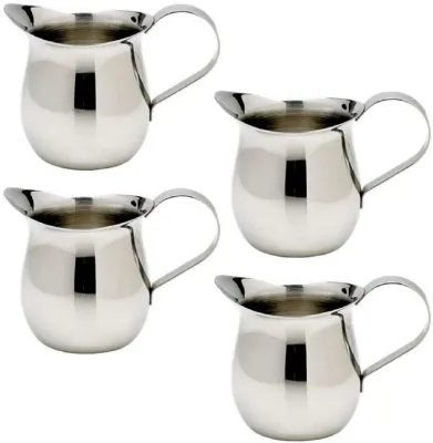Endurance Stainless Steel Espresso Brew Pitcher and Creamer Stainless Steel Coffee Creamer Set Mini Coffee Milk Creamer Pitchers