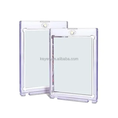Modern Eco-Friendly Card Protector Box Magnetic Card Holder for Displaying Plastic Cards Promotions
