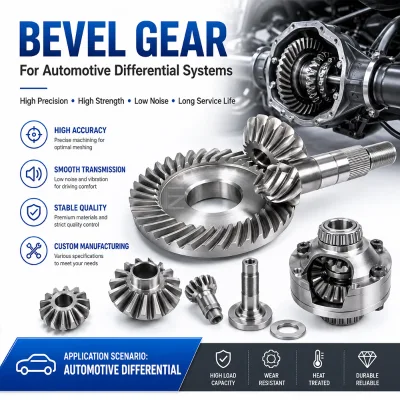 Custom Precision Bevel Gear and Pinion Shaft Set for Agricultural Machinery Transmission Systems OEM Services