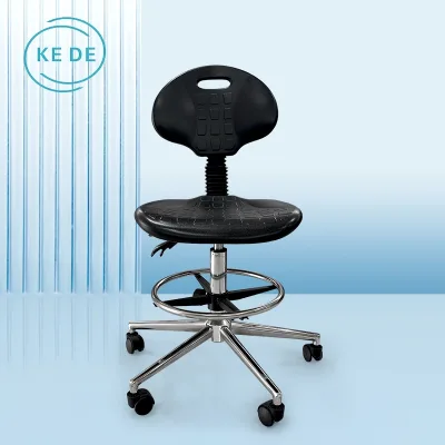 Ergonomic Height Adjustable Swivel Lab Chair Anti Chemical Rolling Laboratory Chair for School Hospital Research Lab