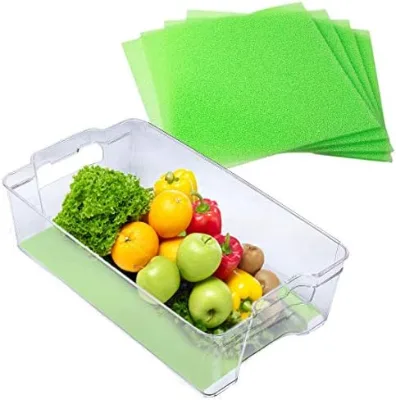 Factory Direct Kitchen Refrigerator Stay Fresh Shelf Mat Mould-Repellent Fruit Bin Liner Sponges & Scouring Pads