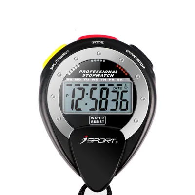 Best Selling High Quality Customized Sports Marathon Race Stopwatch Portable Plastic Memory Digital Chronometer Logo Electronic