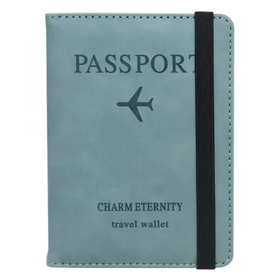High Quality PU Leather Passport Holder RFID Protection Secure the Credit Card Information Slim and Light Card Walle
