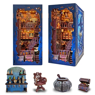 Y-TOP Best-Selling DIY Mini Home Set: Handmade 3D Puzzle Mini Home Set with Model Wooden Toy Set Doll House