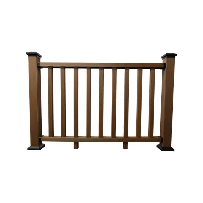 Moisture Proof UV Proof Eco-friendly Garden Balcony WPC Decking Railing Composite Staris Railing System