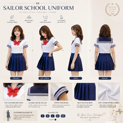 2026 Woman School Uniforms Sexy Collage Student Sailor Party Cosplay Costume Japanese Short Sleeve JK Suit Girls Pleated Skirts
