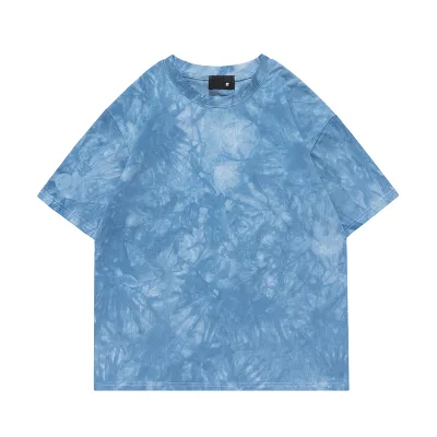 100% Cotton Gradient Color Tie Dye T-shirts for Custom Logo Tie T Shirt Oversized Men Tye Dye T-shirts