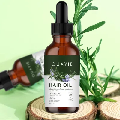 Private Label 100% for Hair Growth Repair Damaged Hair Loss Rosemary Mint Scalp & Hair Strengthening Oil Rosemary Oil