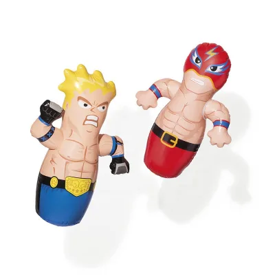 TRANS INTEX 44672 Children Punching Bag Boxing Kid Inflatable Practice Training Sport Stand 3-D Bop Bags