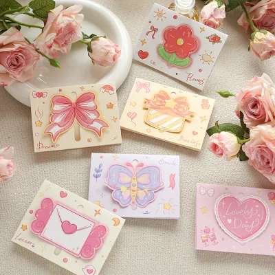 Cartoon Cute DIY Qixi Message Student Postcard Children's Day Greeting Card for Birthday Blessing Paper Gift Wholesale