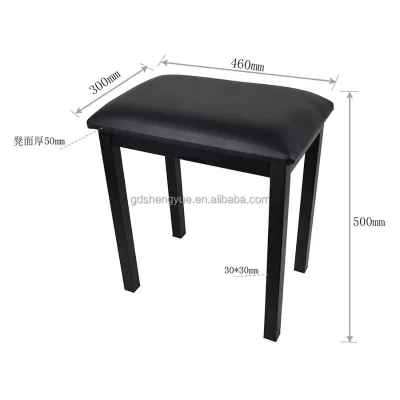 Assemble Piano Stool for Single Sponge Seat Cushion Keyboard Stool