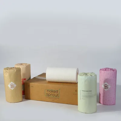 Kitchen Towel Tissue Paper Factory Price Top Selling Bamboo Wood Pulp