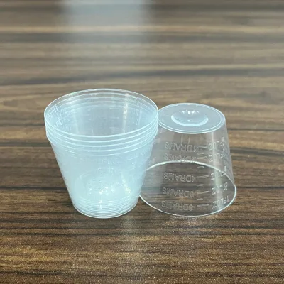 Medical  Transparent Liquid Disposable Laboratory Hospictal Use 30ml Plastic Medicine Cups