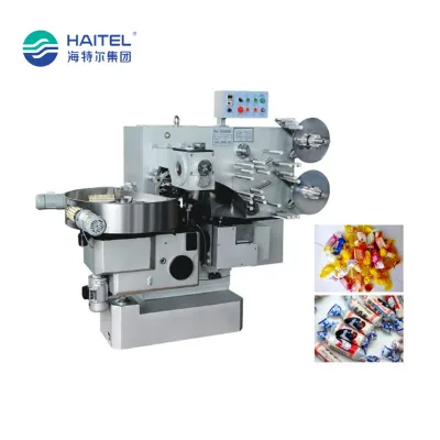 Commercial Electric Automatic Small Double Twist Candy Wrapping Packing Packaging Machine Price with Plastic Film Packing