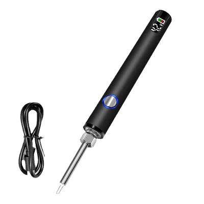 Wireless USB Soldering Iron Digital Display 260-420 Temperature Control Pistol Grip 510 Series Nozzle Portable for