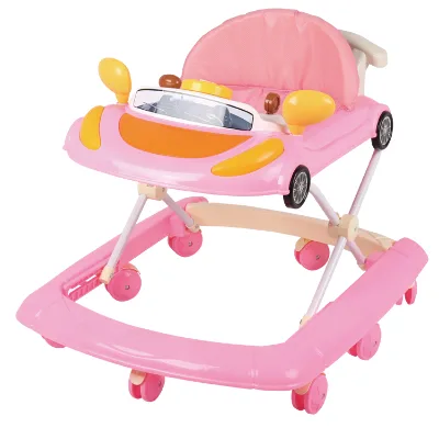 Wholesale Simple Design New Model Comfortable with Music 8 Wheels Walkers Baby Carton Super Markets Normal Wheel Not Support