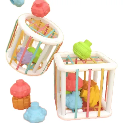 BJQ OEM Multifunctional Sensory Sorting Nesting Plastic Stacking Educational Toys for Infants Ages 0-24 Months Montessori
