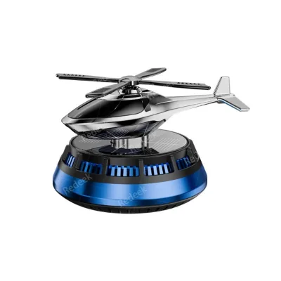 Solar Rotatable Aircraft Car Air Freshener Ornament Auto Interior Decor Scent Tablets Car Aroma Diffuse