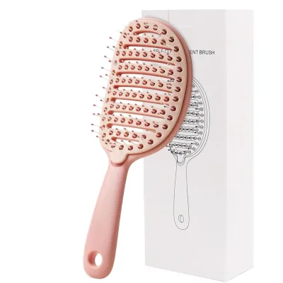 Private Label Removable Screen Massage Scalp Anti-Tangle Comb Self Cleaning Detangle Hair Brush for Men and Women