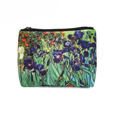 Custom Logo Multi Colors Makeup Bag Canvas Cosmetic Bag for Women Girls Gift Makeup Pouch