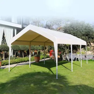FEAMONT Aluminium Frame Car Parking Shed Pergola Type Car Park Aluminium Single Carport for Parking Garden Home