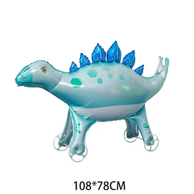 Children's Day Large Cartoon Balloon Walking Animal Shaped Push Aluminum Film Balloon