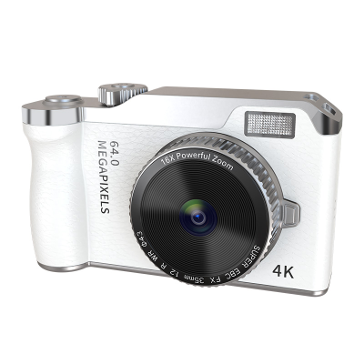 Screen Camera with AF, 2.4" 180° Flip 16X Zoom, 4K Video